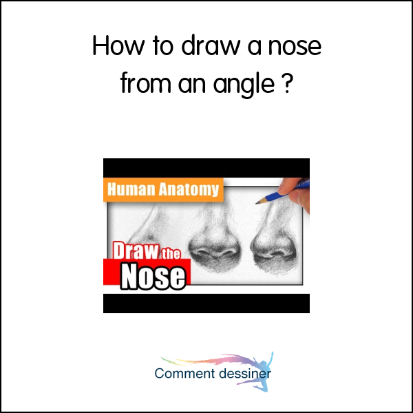 How to draw a nose from an angle